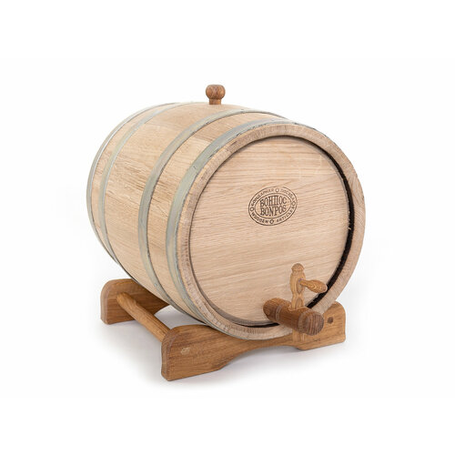 Бочка дубовая для выдержки на подставке 10 литров