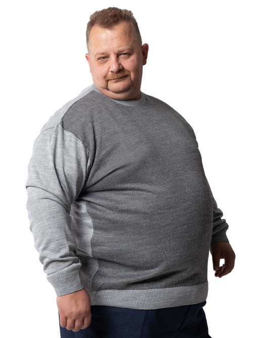 Пуловер Turhan, размер 5 XL, серый