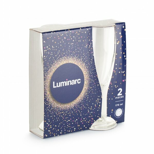 Набор фужеров Luminarc "Элеганс", для шампанского, 170 мл, 2 шт — фото 1