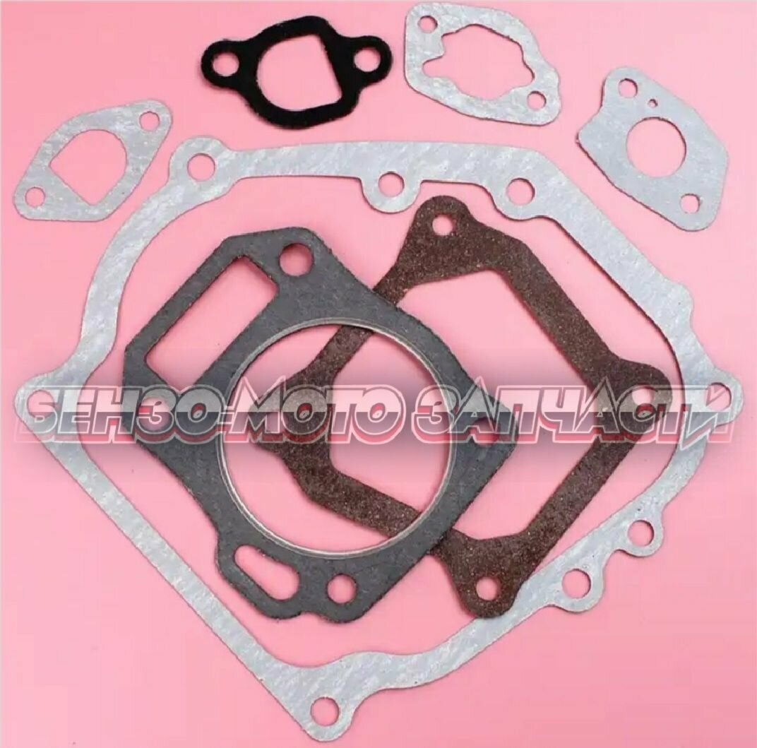 фото Набор прокладок комплект PREMIUM 168F, 168F-1, 168F-2 68 мм, для Мотоблоков Культиваторов Мотопомп Генератор (завод)