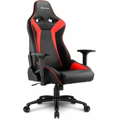 Кресло игровое SHARKOON Elbrus 3, черный/красный/красный (518753)