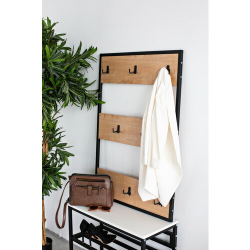 Вешалка настенная Кресло Сибири, с крючками в комплекте, металлическая, 100 см