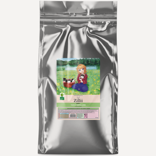 Изображение товара Корм сухой Zillii Puppy для щенков Индейка с Ягненком, 15 кг