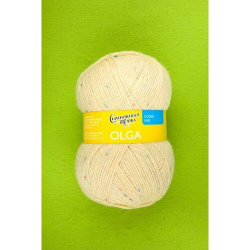 Пряжа Семеновская МШФ Olga цвет: шамп.-рад.1 50% шерсть, 50% акрил 1 шт х 100г 392м
