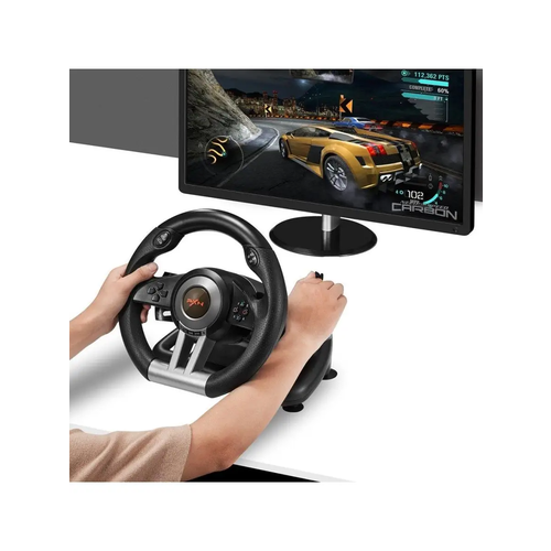 Реалистичный игровой руль с педалями PXN V3 Pro для ПК PS3-4 XBox One Nintendo Switch черный 925000₽