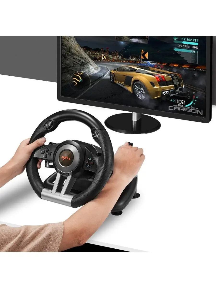 Игровой руль PXN V3PRO Racing Wheel RXN - фото №13