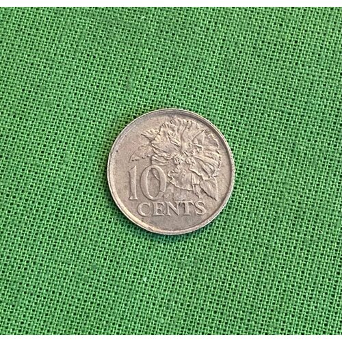 Монета Тринидад и Тобаго 10 центов 1977 год роза тринидад интерплант