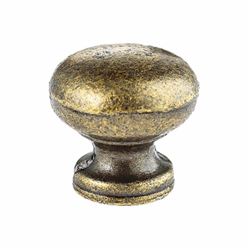 Ручка для шкатулки Круглая выпуклая 0010927 бронзовый цвет 18х18 мм цена за 1 шт.