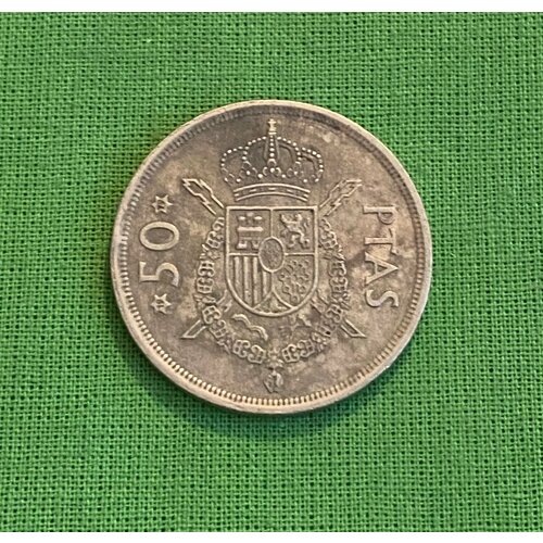 Монета Испания 50 песет 1975 год клуб нумизмат монета 5000 песет испании 1990 года серебро 500 лет открытия америки