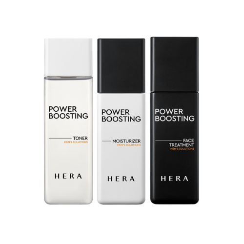 Набор миниатюр мужской для ухода за лицом HERA Power Boosting Men's Solutions Kit 3pcs