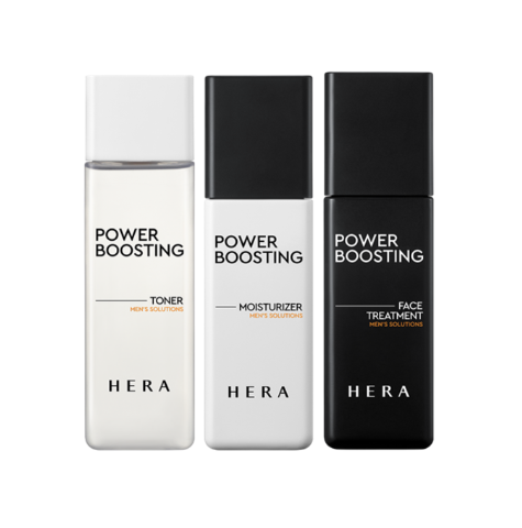 Набор миниатюр мужской для ухода за лицом HERA Power Boosting Men's Solutions Kit 3pcs