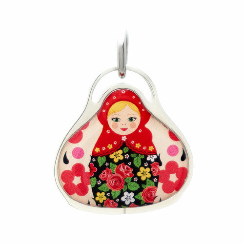 Платежный шарм Artpayments Платежный шарм Матрёшка, серебро, 925 проба, полимерная глина