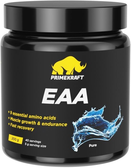 Аминокислоты ЕАА PRIMEKRAFT, Чистый, 200 г / Комплекс аминокислот EAA