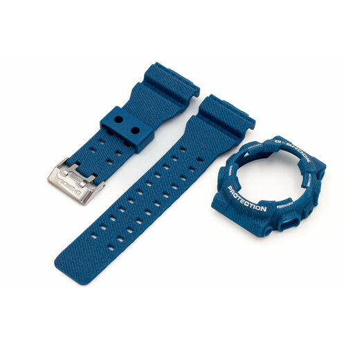 Ремешок белый, синий for casio g shock ga 110 ga 100 gd 120 rubber sports strap modification accessories including case and strap adapter