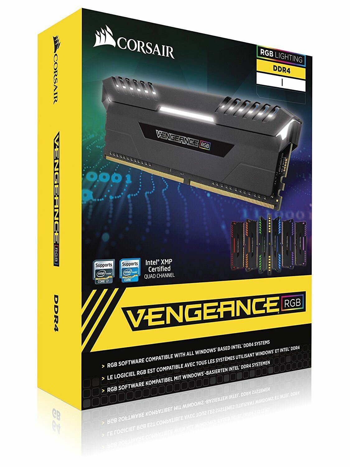 Модуль оперативной памяти Corsair Vengeance RGB DDR4 2x8Gb 3000MHz CMR16GX4M2C3000C15