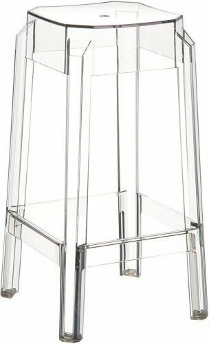 фото Табурет прозрачный ReeHouse Fox полубарный Прозрачный