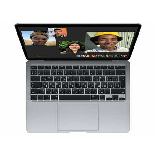 Ноутбук APPLE MacBook Air 13 (2020) (Английская раскладка клавиатуры) Silver (Apple M1/8192Mb/256Gb SSD/Wi-Fi/Bluetooth/Cam/13.3/2560x1600/Mac