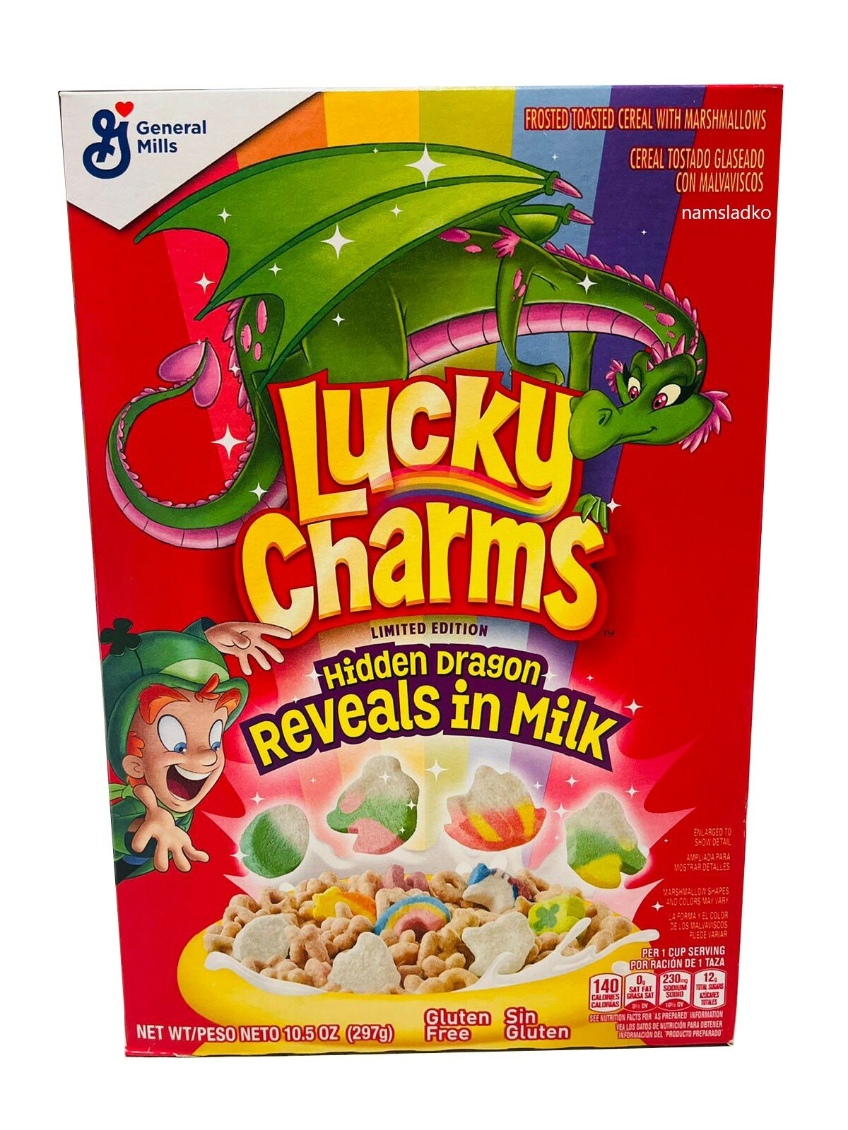 Lucky Charms Сухой завтрак с маршмеллоу 297гр США - фотография № 1