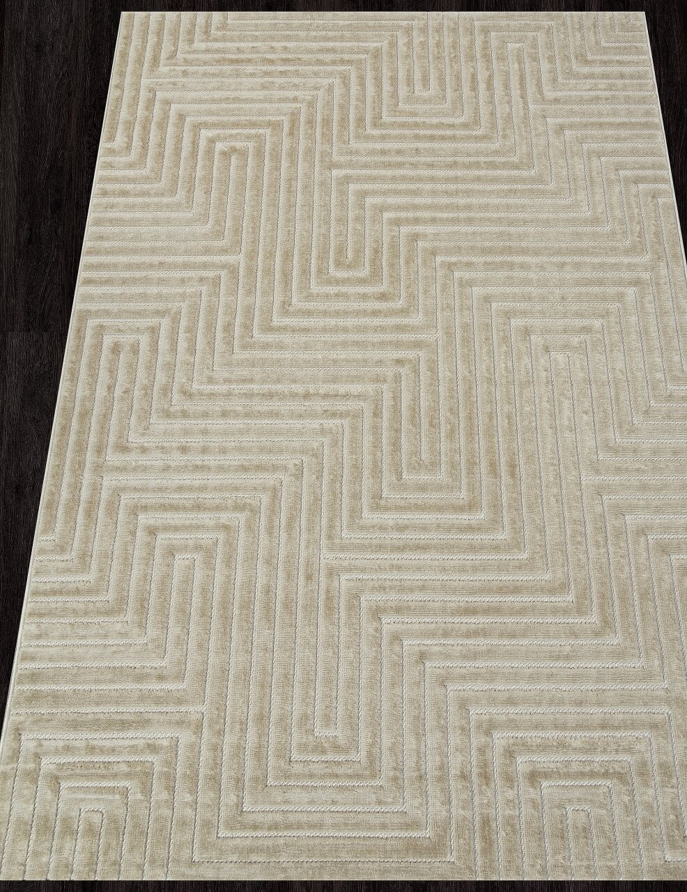 фото Ковер JUNO - Прямоугольник Бежевый, Современный, Ковер на пол, в гостиную, спальню, в ассортименте, Турция, Бельгия, Турция (80 см. на 150 см.)