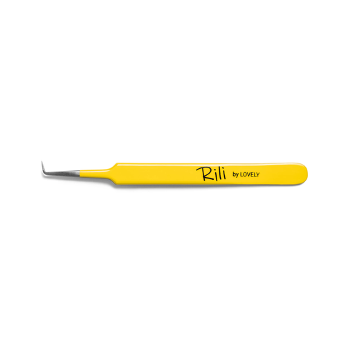 Пинцет для наращивания Rili тип Г (5 мм) (Yellow line) пинцет для наращивания rili тип г 5 мм yellow line