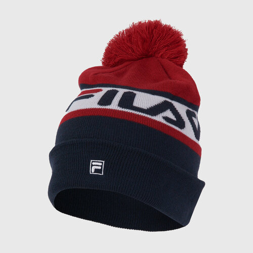 Шапка Fila, размер OneSize, красный, синий