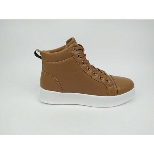 фото Кроссовки ключник, полнота 6, размер 42, белый, коричневый