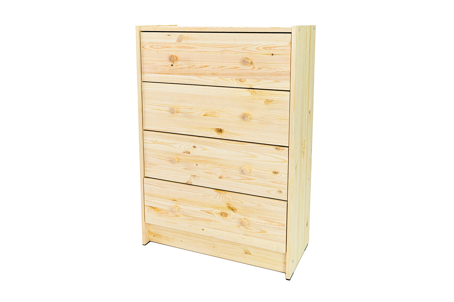 Комод напольный Hoff Р 62х90х30 см для гостиной массив дерева 4 ящиков матовый фасад цвет натуральный