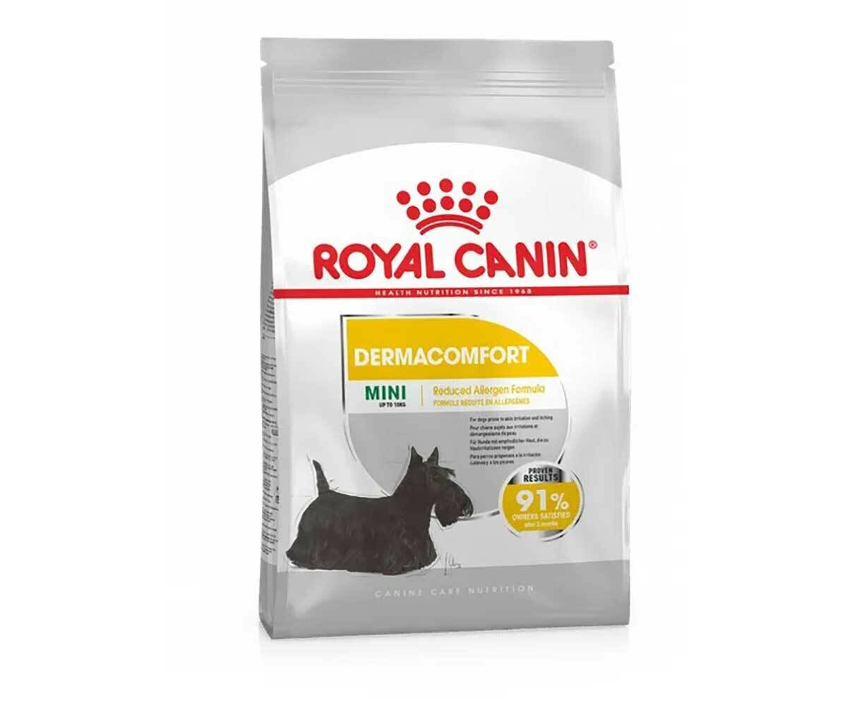 Сухой корм для собак мелких пород с чувствительной кожей Royal Canin Mini Dermacomfort, Роял Канин Мини Дермакомфорт, 1 кг