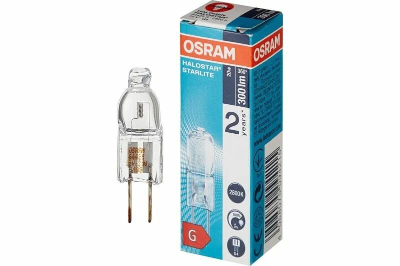 Лампа галогенная 64425S AX HALOSTAR STARLITE 20W 12V G4 OSRAM