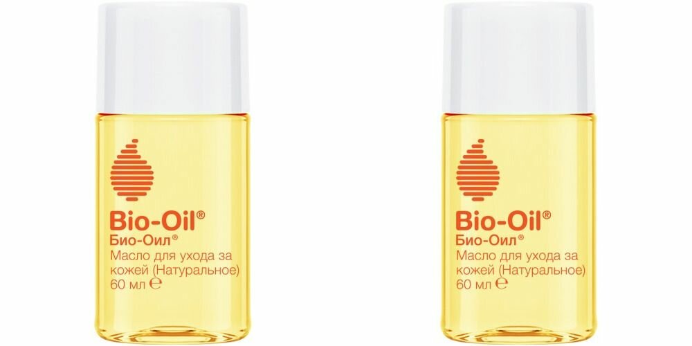 Bio-Oil Натуральное масло косметическое от шрамов, растяжек, неровного тона, 60 мл, 2 шт