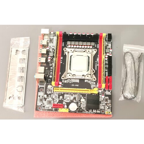 Комплект процессор intel Xeon E5-2670v2 + microATX X79 E5-VG2 (cok. 2011)+ RAM 32GB DDR3 ECC( 2X16gb) задняя планка + кабель Sata