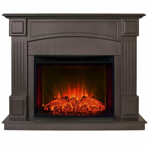 Электрокамин RealFlame CAROLINA R 24/25.5 DN-F815 с очагом Evrika 25,5 LED пристенный электрокамин real flame real flame carolina marble 25 5 24 wt с очагом evrika 25 5 led