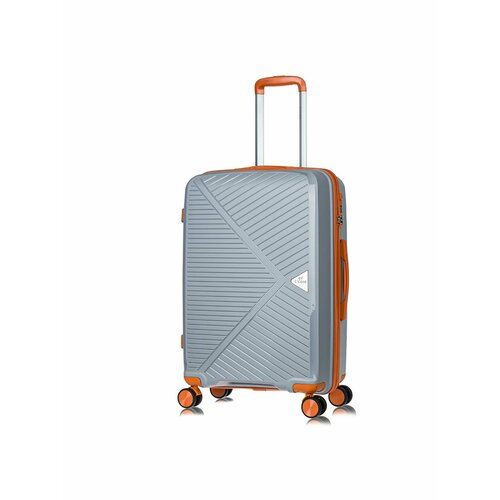 фото Чемодан l'case, 82.5 л, размер m, серый