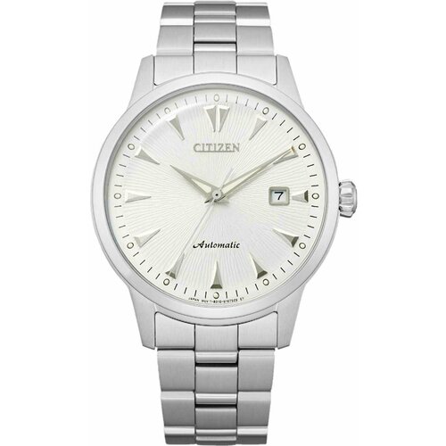 фото Наручные часы citizen automatic nk0001-84a, серебряный, белый
