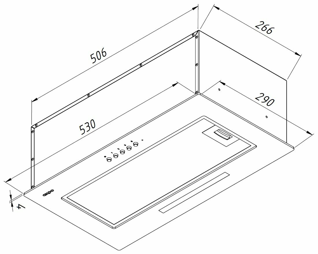 Кухонная вытяжка встраиваемая AKPO WK-4 Viva eco 60 черный - фотография № 8