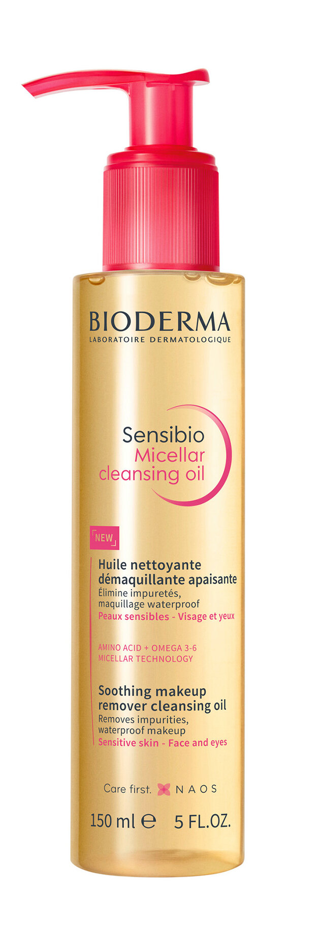 Мицеллярное масло для очищения лица Bioderma для чувствительной кожи, 150 мл