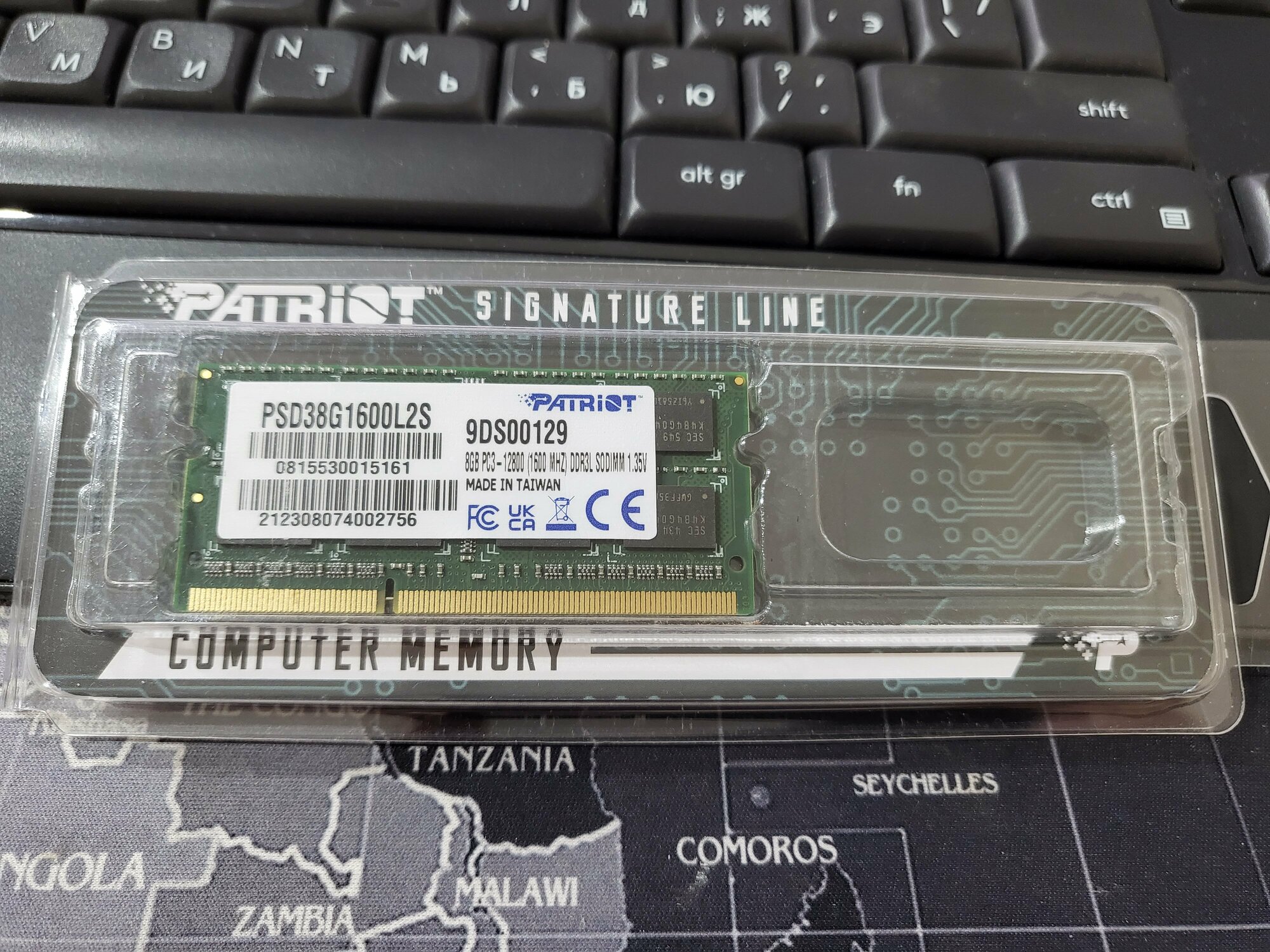 SO-DIMM DDR3L, 8ГБ, Patriot - фото №13