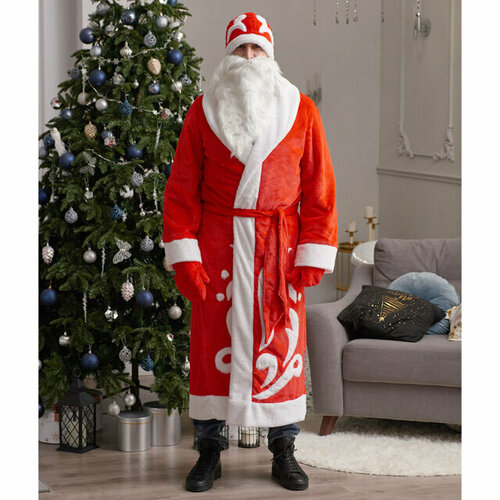Бока С Взрослый карнавальный костюм Дед Мороз, 52-54 размер 901