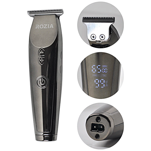 Машинка для стрижки волос HQ-266, Профессиональный триммер для стрижки волос, для бороды, усов, Cеребристый