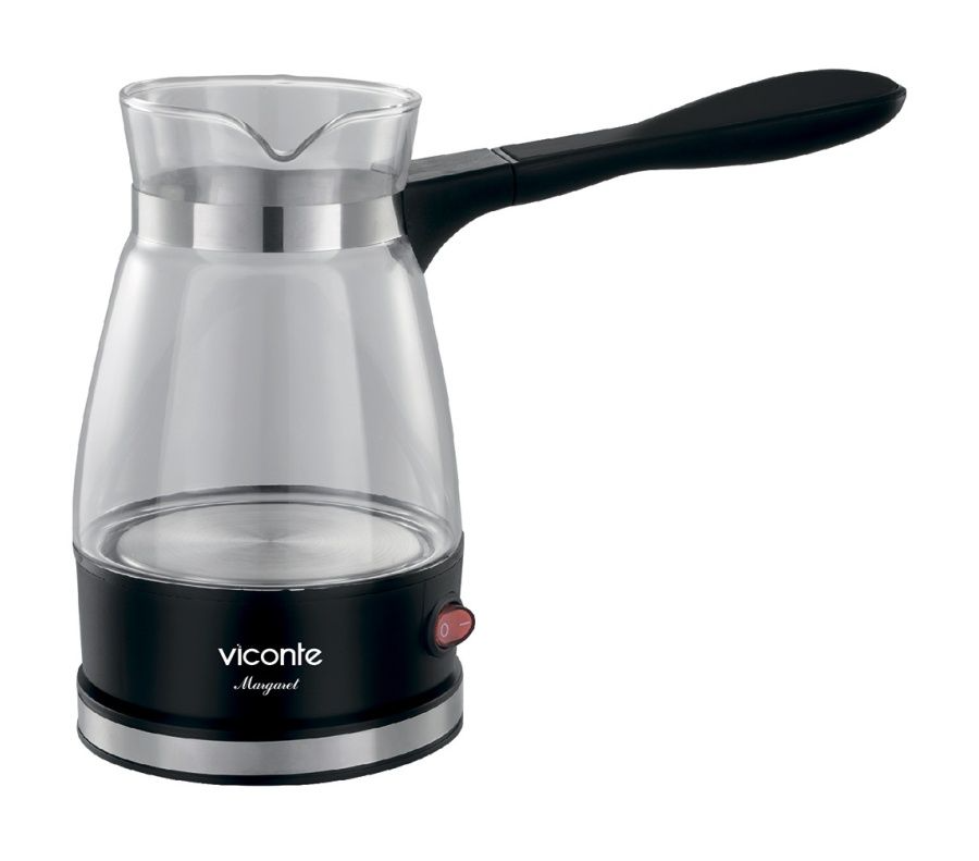 Электрическая кофеварка Viconte 337 550 мл из нержавеющей стали на 4 чашки турка электрическая для кофе Zeidan электротурка