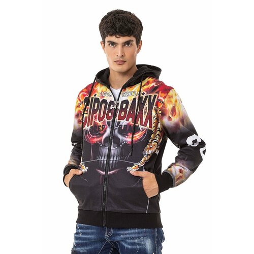 фото Худи cipo & baxx, размер xl, черный