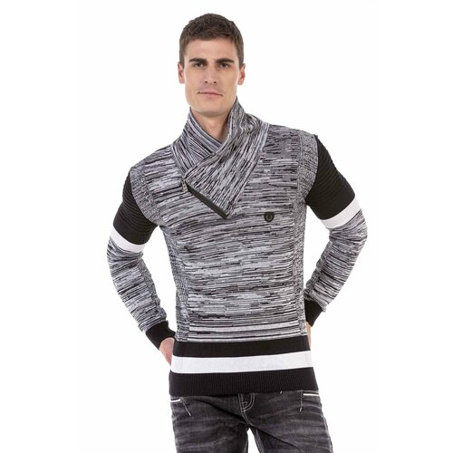 Джемпер Cipo & Baxx, размер s, серый