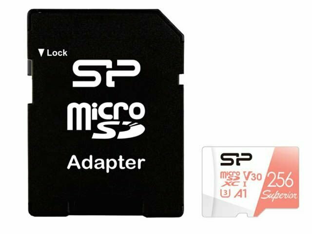 Карта памяти 256Gb - Silicon Power Superior A1 MicroSDXC Class 10 UHS-I U3 SP256GBSTXDV3V20SP