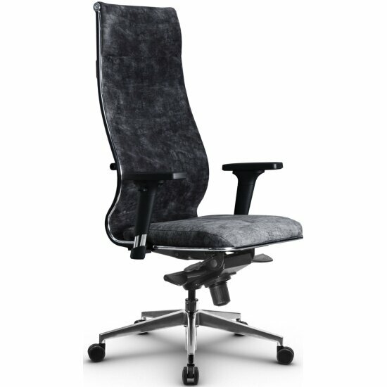 Кресло руководителя Метта L 1m 42/2D Bravo темно-серый (подл.200/осн.039)