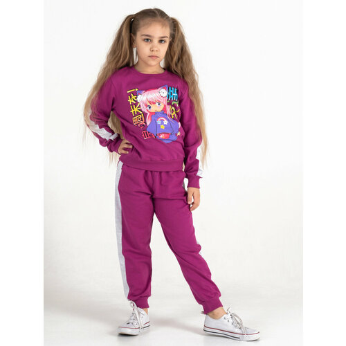Комплект одежды Ronda, размер 110, фиолетовый комплект одежды chadolls размер 110 фиолетовый