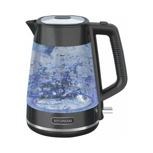 Чайник электрический Hyundai HYK-G3503 17л 2200Вт черныйсеребристый 307800₽