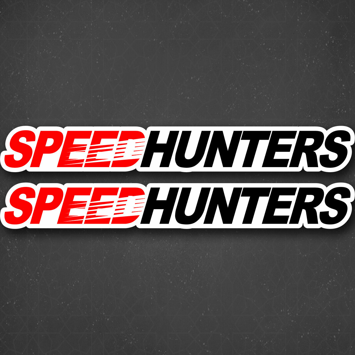 Наклейка на авто "SPEED HUNTERS - Охотники скорости" 24x3 см