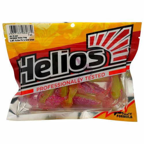 Лягушка Helios Frog Fio & Acid lemon, 6.5 см, 7 шт. (HS-21-027) (комплект из 5 шт) лягушка helios frog fio