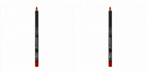 Карандаш для губ Locean, Lipliner Wood Pencil #17, Real Red, 2 уп.