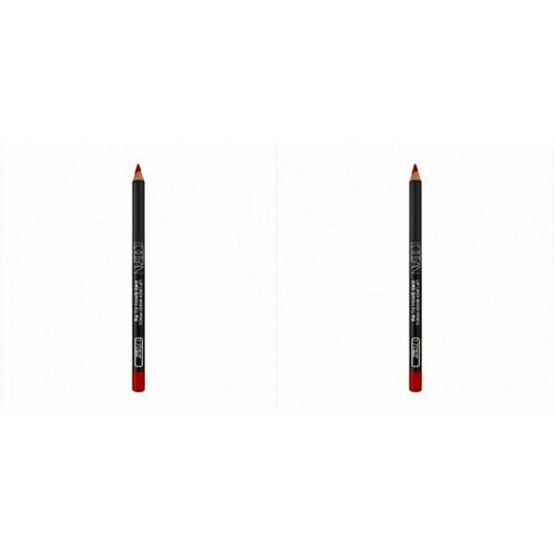 Карандаш для губ Locean, Lipliner Wood Pencil #17, Real Red, 2 уп.